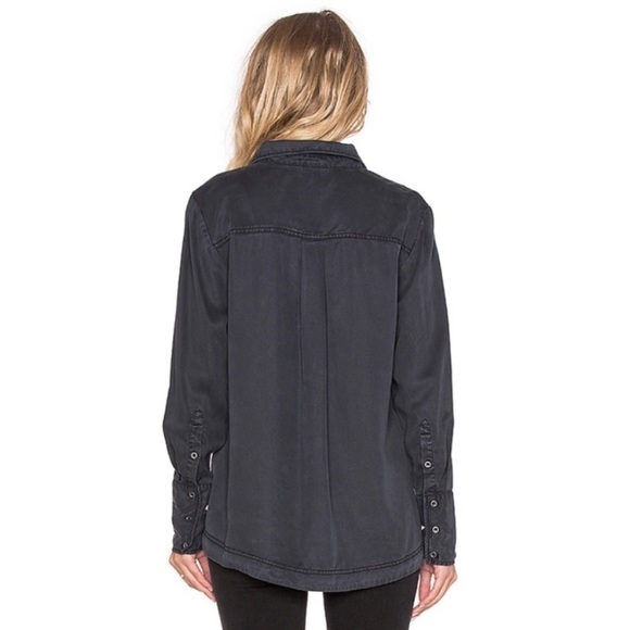 Free People Sexy Tencel Lace Up Shirt - Picture 3 of 14